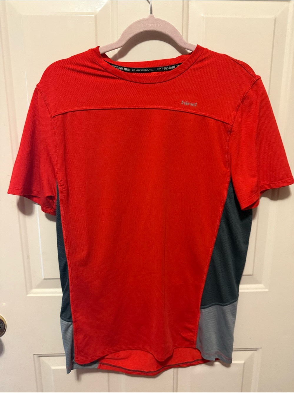 Red & Gray Hind  Men's Performance Active Shirt size small